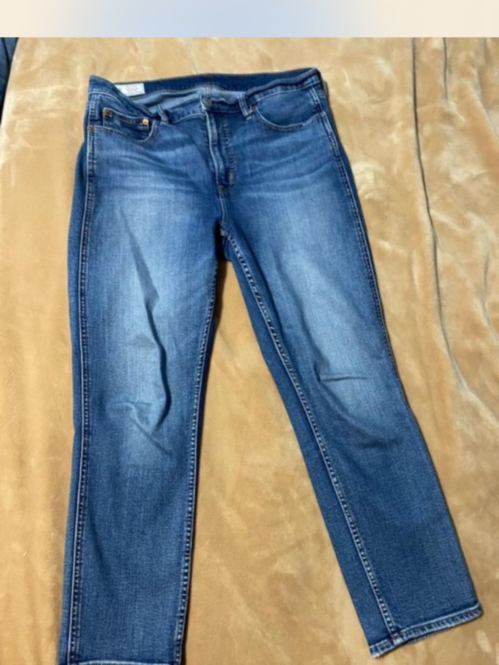 GAP Vintage Slim High Rise Jeans in Medium Blue  Denim Sz 14